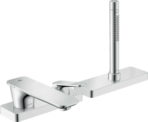 Slika od Citterio C 3-hole rim mounted single lever bath mixer with sBox - cubic cut