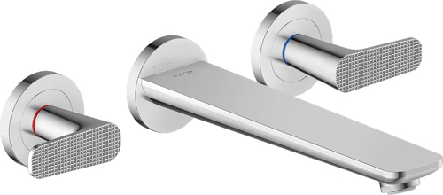 Slika od Citterio C 3-hole bath mixer for concealed installation wall-mounted - cubic cut