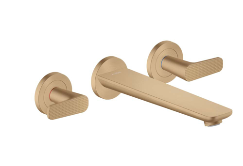 Slika od Citterio C 3-hole bath mixer for concealed installation wall-mounted - cubic cut