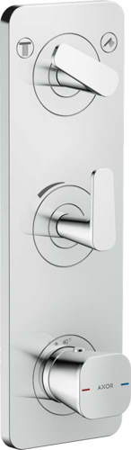 Slika od Citterio C Thermostatic module 380/120 for concealed installation with plate for 2 functions