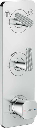 Slika od Citterio C Thermostatic module 380/120 for concealed installation with plate for 2 functions - cubic cut