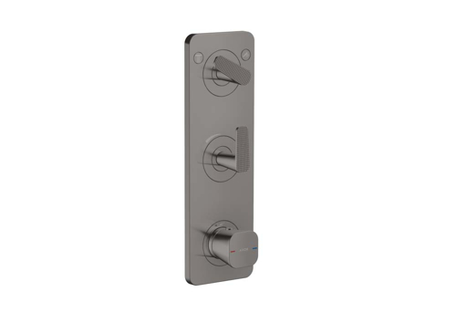 Slika od Citterio C Thermostatic module 380/120 for concealed installation with plate for 2 functions - cubic cut