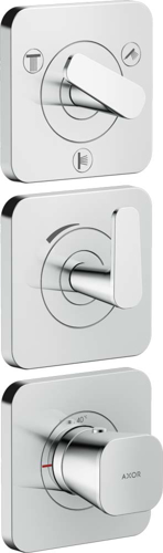 Slika od Citterio C Thermostatic module 380/120 for concealed installation with escutcheons for 3 functions
