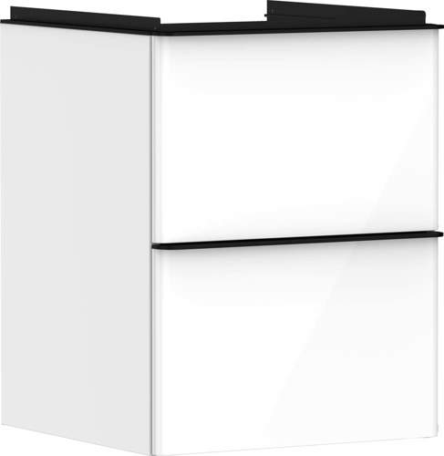 Slika od Xelu Q Vanity unit High Gloss White 480/475 with 2 drawers for handrinse basin