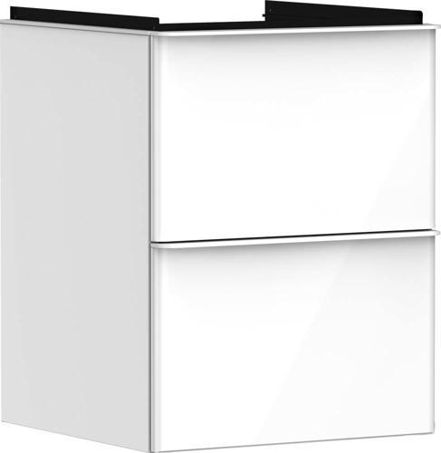 Slika od Xelu Q Vanity unit High Gloss White 480/475 with 2 drawers for handrinse basin