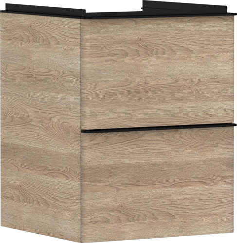 Slika od Xelu Q Vanity unit Natural Oak 480/475 with 2 drawers for handrinse basin