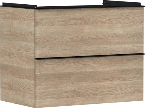 Slika od Xelu Q Vanity unit Natural Oak 780/475 with 2 drawers for wash basin