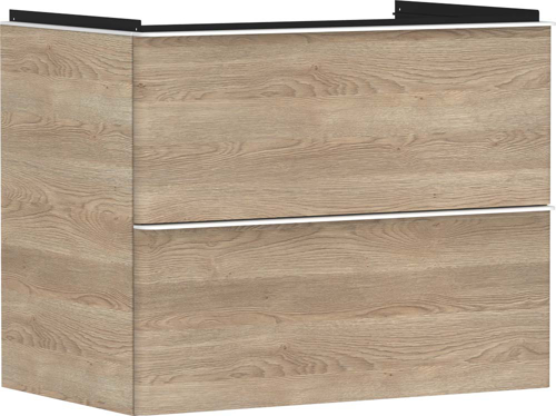 Slika od Xelu Q Vanity unit Natural Oak 780/475 with 2 drawers for wash basin