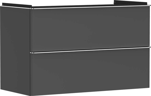 Slika od Xelu Q Vanity unit Diamond Matt Grey 980/475 with 2 drawers for wash basin