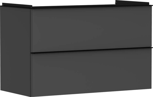 Slika od Xelu Q Vanity unit Diamond Matt Grey 980/475 with 2 drawers for wash basin