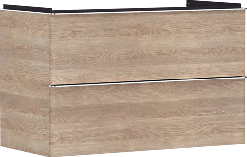 Slika od Xelu Q Vanity unit Natural Oak 980/475 with 2 drawers for wash basin