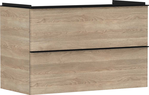 Slika od Xelu Q Vanity unit Natural Oak 980/475 with 2 drawers for wash basin