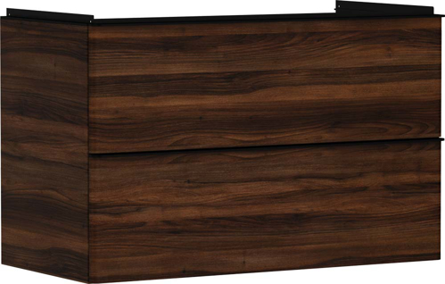 Slika od Xelu Q Vanity unit Dark Walnut 980/475 with 2 drawers for wash basin