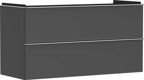 Slika od Xelu Q Vanity unit Diamond Matt Grey 1180/475 with 2 drawers for wash basin