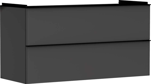 Slika od Xelu Q Vanity unit Diamond Matt Grey 1180/475 with 2 drawers for wash basin