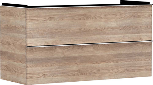 Slika od Xelu Q Vanity unit Natural Oak 1180/475 with 2 drawers for wash basin
