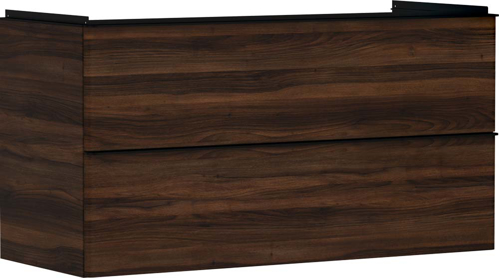Slika od Xelu Q Vanity unit Dark Walnut 1180/475 with 2 drawers for wash basin