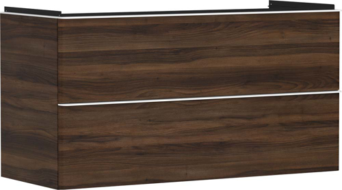 Slika od Xelu Q Vanity unit Dark Walnut 1180/475 with 2 drawers for wash basin