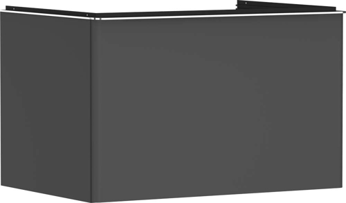 Slika od Xelu Q Vanity unit Diamond Matt Grey 780/550 with 1 drawer for console with cutout middle