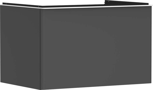 Slika od Xelu Q Vanity unit Diamond Matt Grey 780/550 with 1 drawer for console with cutout middle