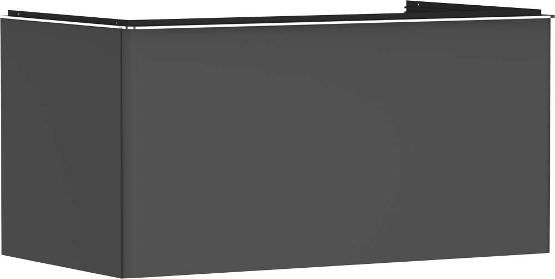 Slika od Xelu Q Vanity unit Diamond Matt Grey 980/550 with 1 drawer for console with cutout middle