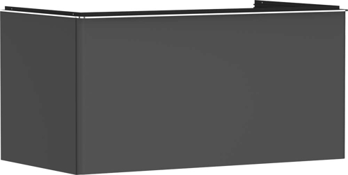 Slika od Xelu Q Vanity unit Diamond Matt Grey 980/550 with 1 drawer for console with cutout middle