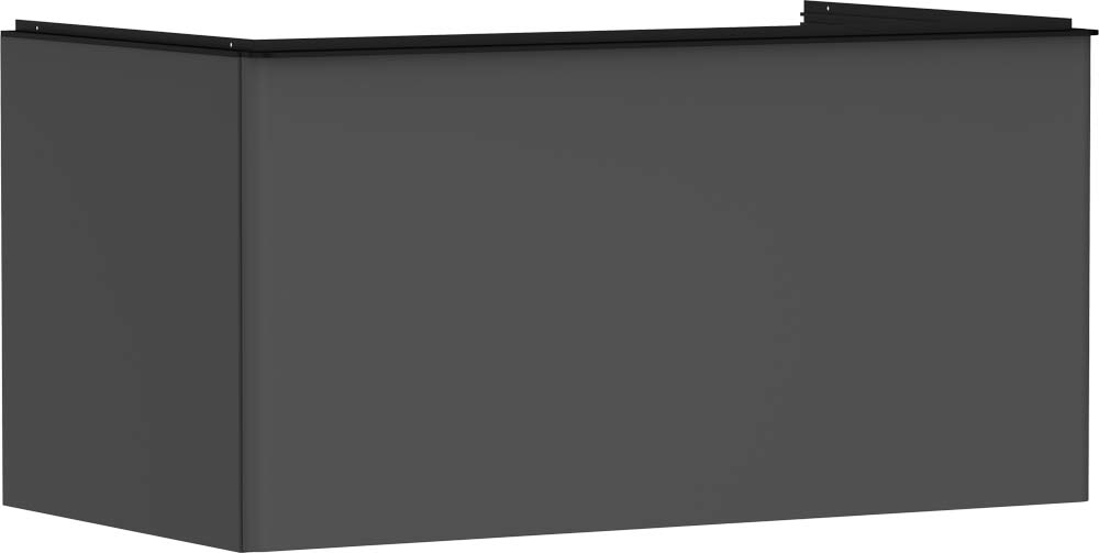 Slika od Xelu Q Vanity unit Diamond Matt Grey 980/550 with 1 drawer for console with cutout middle