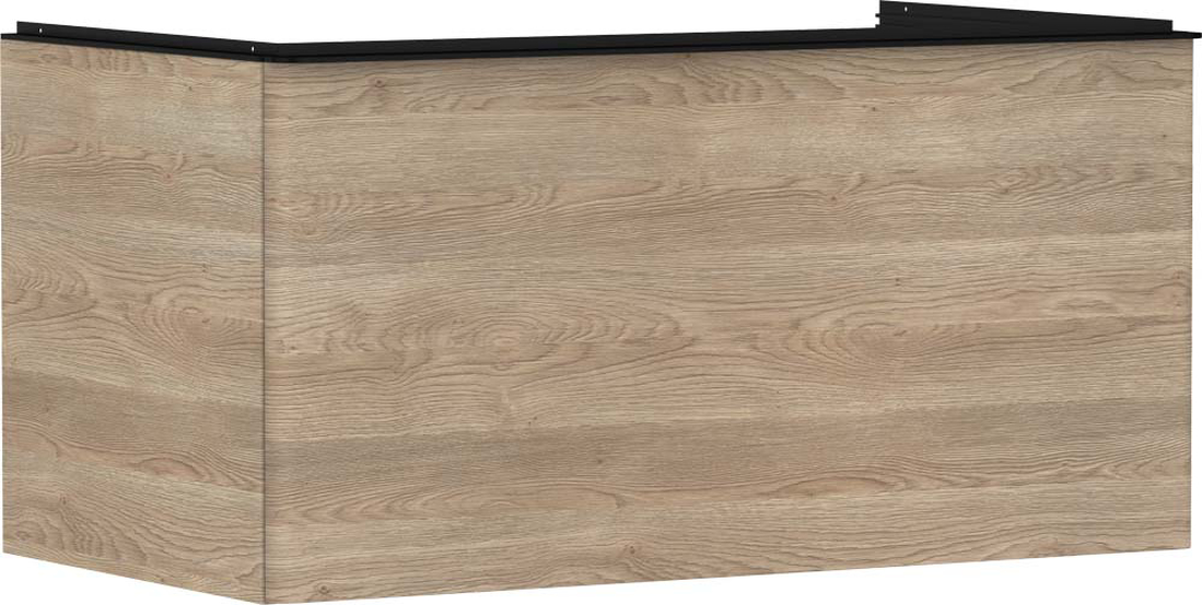Slika od Xelu Q Vanity unit Natural Oak 980/550 with 1 drawer for console with cutout middle