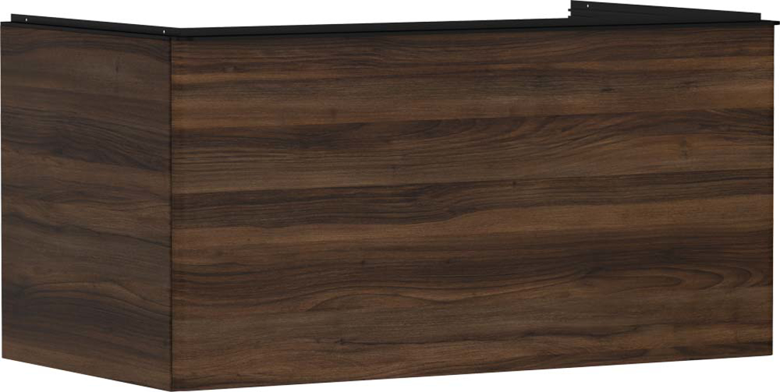Slika od Xelu Q Vanity unit Dark Walnut 980/550 with 1 drawer for console with cutout middle