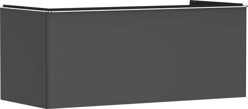 Slika od Xelu Q Vanity unit Diamond Matt Grey 1180/550 with 1 drawer for console with cutout middle