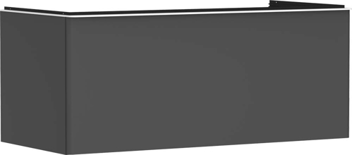 Slika od Xelu Q Vanity unit Diamond Matt Grey 1180/550 with 1 drawer for console with cutout middle