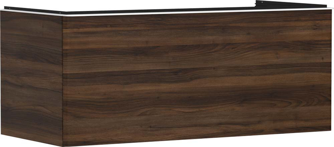 Slika od Xelu Q Vanity unit Dark Walnut 1180/550 with 1 drawer for console with cutout middle