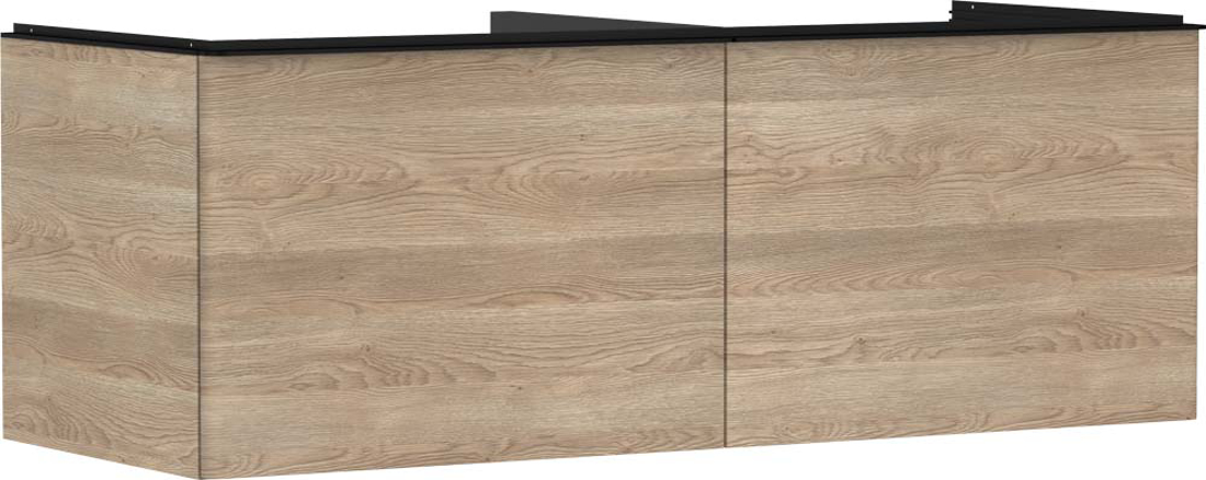 Slika od Xelu Q Vanity unit Natural Oak 1360/550 with 2 drawers for console
