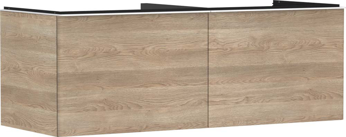 Slika od Xelu Q Vanity unit Natural Oak 1360/550 with 2 drawers for console