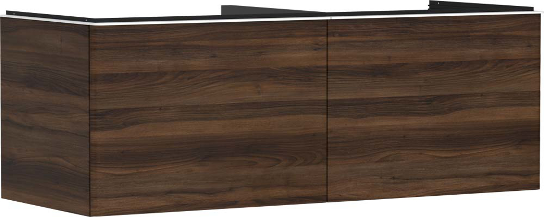 Slika od Xelu Q Vanity unit Dark Walnut 1360/550 with 2 drawers for console