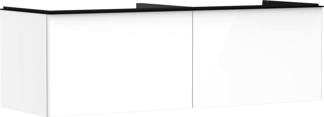 Slika od Xelu Q Vanity unit High Gloss White 1560/550 with 2 drawers for console