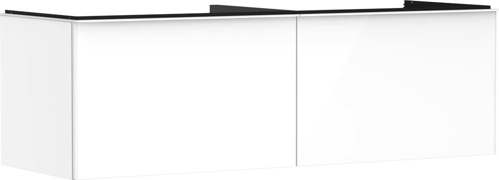 Slika od Xelu Q Vanity unit High Gloss White 1560/550 with 2 drawers for console