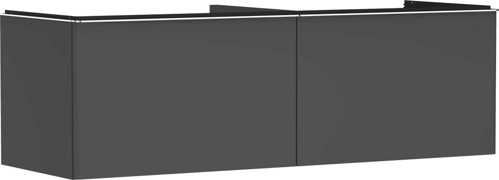 Slika od Xelu Q Vanity unit Diamond Matt Grey 1560/550 with 2 drawers for console