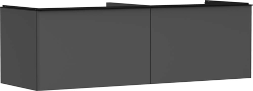 Slika od Xelu Q Vanity unit Diamond Matt Grey 1560/550 with 2 drawers for console