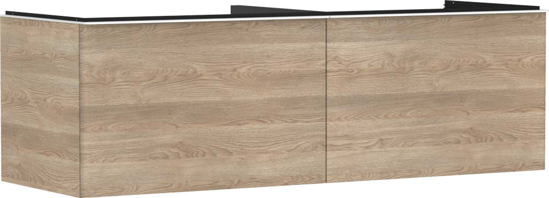 Slika od Xelu Q Vanity unit Natural Oak 1560/550 with 2 drawers for console