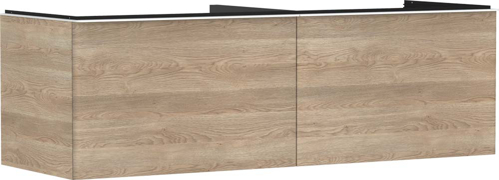 Slika od Xelu Q Vanity unit Natural Oak 1560/550 with 2 drawers for console