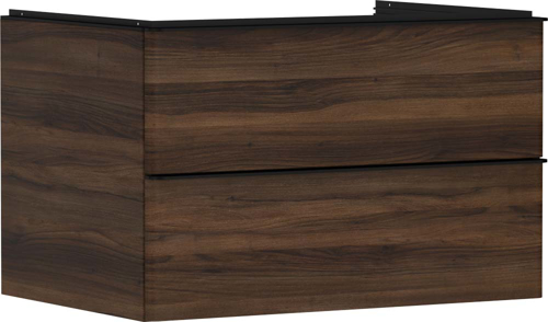 Slika od Xelu Q Vanity unit Dark Walnut 780/550 with 2 drawers for console with cutout middle