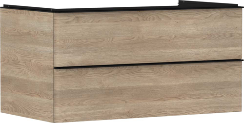 Slika od Xelu Q Vanity unit Natural Oak 980/550 with 2 drawers for console with cutout middle