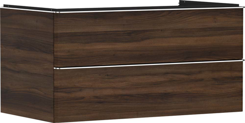 Slika od Xelu Q Vanity unit Dark Walnut 980/550 with 2 drawers for console with cutout middle