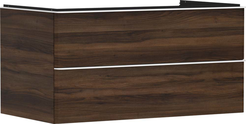 Slika od Xelu Q Vanity unit Dark Walnut 980/550 with 2 drawers for console with cutout middle