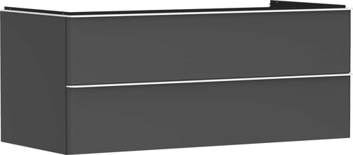 Slika od Xelu Q Vanity unit Diamond Matt Grey 1180/550 with 2 drawers for console with cutout middle