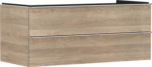 Slika od Xelu Q Vanity unit Natural Oak 1180/550 with 2 drawers for console with cutout middle