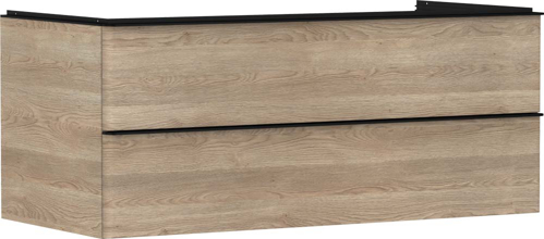 Slika od Xelu Q Vanity unit Natural Oak 1180/550 with 2 drawers for console with cutout middle