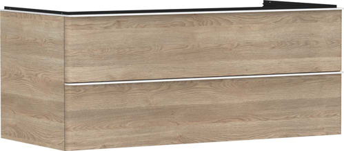 Slika od Xelu Q Vanity unit Natural Oak 1180/550 with 2 drawers for console with cutout middle