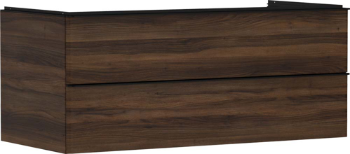 Slika od Xelu Q Vanity unit Dark Walnut 1180/550 with 2 drawers for console with cutout middle
